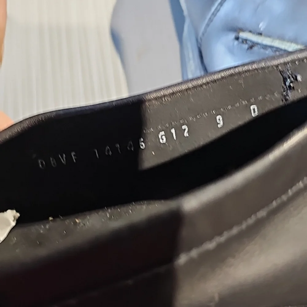 Salvatore Ferragamo Black Leather Loafers Buckle Strap Men's 9D Good‎ Condition